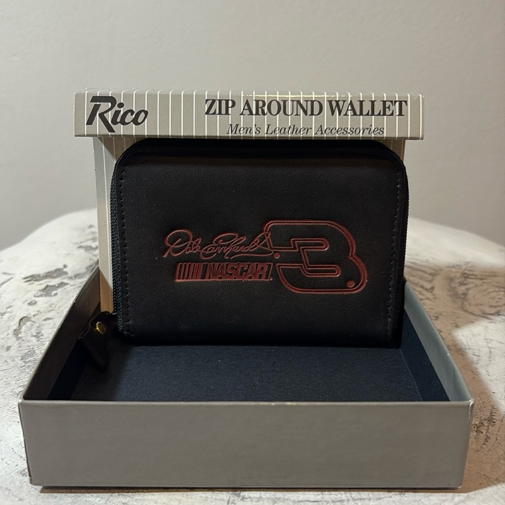 New in Box Vintage Dale Earnhardt Zip Around Wallet VTG NASCAR Memorabilia NWT